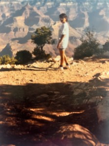 Teen girl at Grand Canyon national park